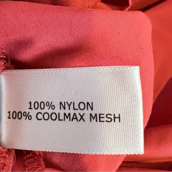 Coolibar Packable Sun protection Hooded Nylon Jacket Pull-on Anorak Peachy Pink - Picture 9 of 12